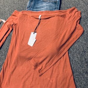 Z Supply tee in Clay